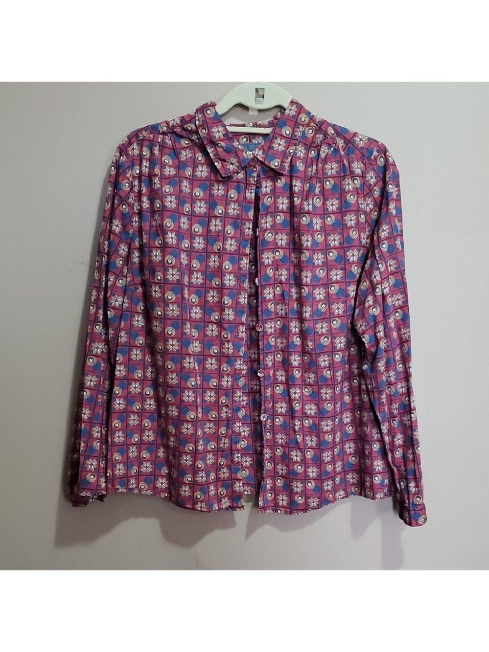 Tradition Country Collection Multicolor Patterned Shirt Size 16